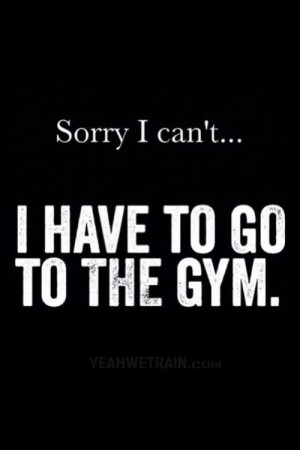 Go to the Gym!!