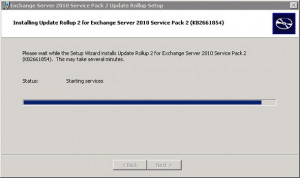 ... Exchange Server Update Rollups and Forefront Protection for Exchange