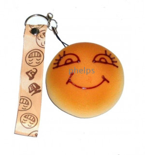 funny cell phone free shipping 100pcs smiley face bread design funny