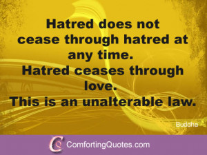 Buddhist Quote about Hatred and Love