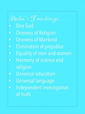 Bahai Teachings