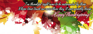 Thankful for my Friends and Family Thanksgiving Facebook Cover
