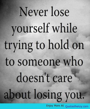 don t lose yourself in someone else