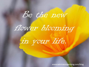 Be the New Flower Blooming In Your Life. Motivational Photo Please ...