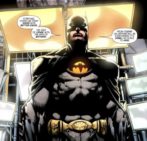 The redesigned Batman Incorporated costume