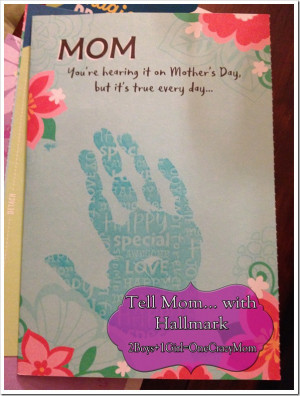 Tell Mom with Hallmark #Mothersday ideas with handprints #Fun