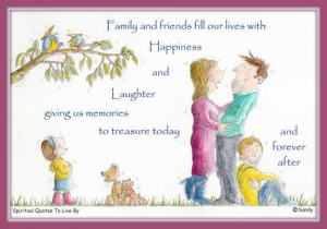 Family quote illustrated by Sandra Reeves -Spiritual Quotes To Live By