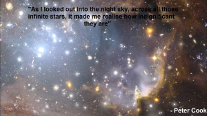 As I looked out into the night sky..
