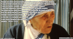 life quote by Mother Teresa