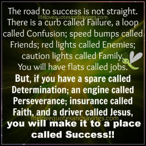 The road to success is not straight...