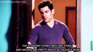 new girl gif,new girl quotes,angry