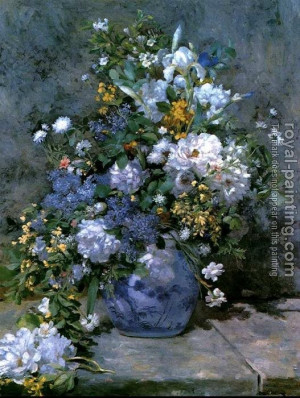 Pierre Auguste Renoir Bouquet of Flowers Painting