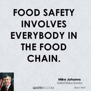 Mike Johanns Food Quotes