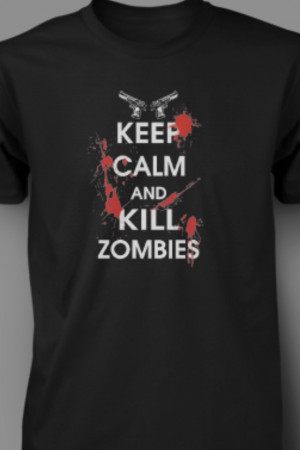 Keep Calm and Kill Zombies Funny Walking Dead Inspired Iphone 4 Case