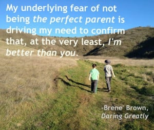 perfect parent brene brown quote