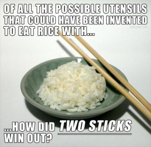 eathing with chopsticks, funny quotes