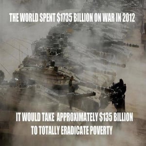 War over poverty ~ world mindset.