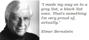 Elmer Bernstein's quote #2