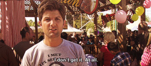 Adam Scott I don't get it at all GIF Parks and Recreation