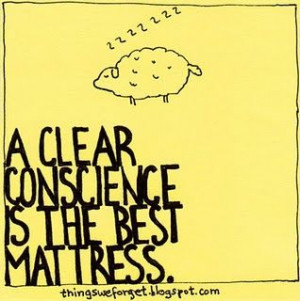 clear conscience is the best mattress