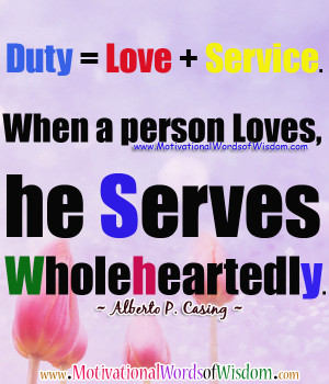 Serve God Quotes Duty quotes, inspirational