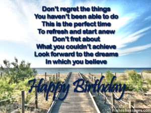 Beautiful birthday poem quote for turning forty