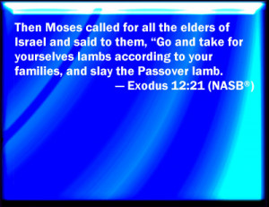Exodus 12:21 Bible Verse Slides