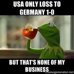 Kermit The Frog Drinking Tea USA only loss to germany 1 0 But that 39 ...