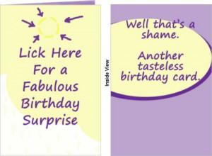 Funny Birthday Card Sayings