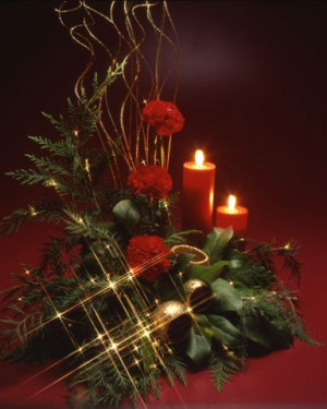 christmas flower arrangements