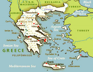 Ancient Greece Balkan Peninsula Map