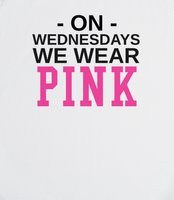pink on wednesdays we wear pink mean girls quote white unisex tank