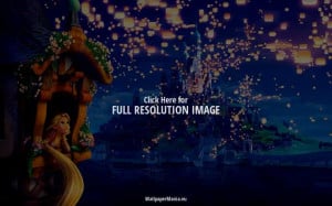 ... Wallpaper Hundreds of lanterns light the sky - World Disney movie