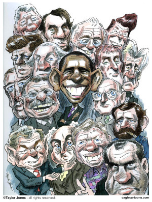 President George Washington Political Cartoon