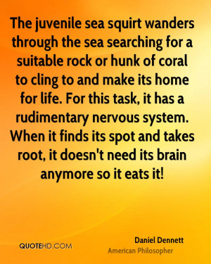 ... rudimentary nervous system. When it finds its spot and takes root, it