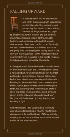 Falling Upward: A Spirituality for the Two Halves of Life: Richard ...