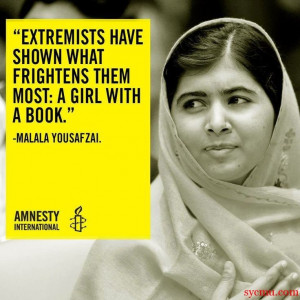 Bravo Malala Yousafzai