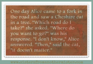 fork in the road ... a post. U always end up back where u intended ...