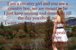 Country girl and country boy | Quotes