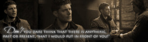 Dean Winchester quote signature by SuperChaoskitty