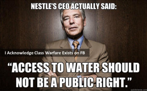 People Have No Right To Water ?