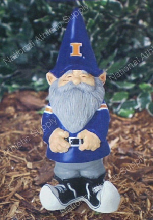 Details about University of Illinois Garden Gnome Figure Yard Statue