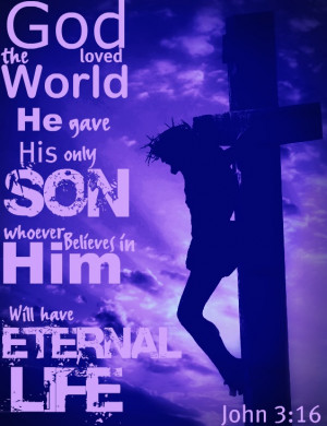 ... Only Son Whoever Believes In Him Will Have Eternal Life - Bible Quote