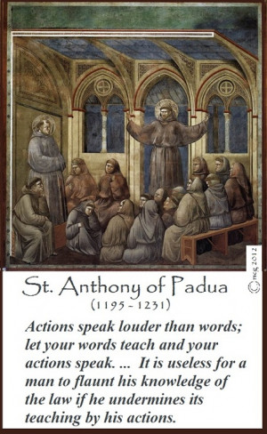 St. Anthony of Padua, Please Pray for Us!