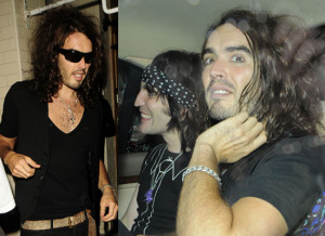 Photos Of Russell Brand And Noel Fielding As Goth Detectives