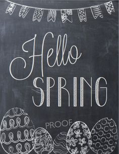Hello Spring PDF ETSY Easter Quote Easter Decor More