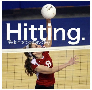 Middle Hitter, Volleyball Basketbal Girls, Volleyball Hitter Quotes ...