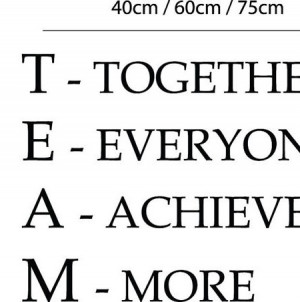 ... Everyone Achieves More Inspirational vinyl decal Office wall art decor