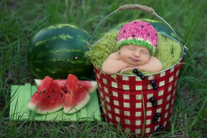 metal bucket & watermelon hat is from Sweet Love Creates. super cute.