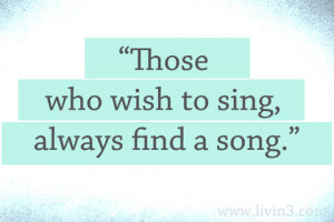Inspirational Quotes About Singing